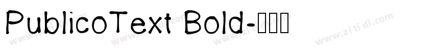 PublicoText Bold字体转换